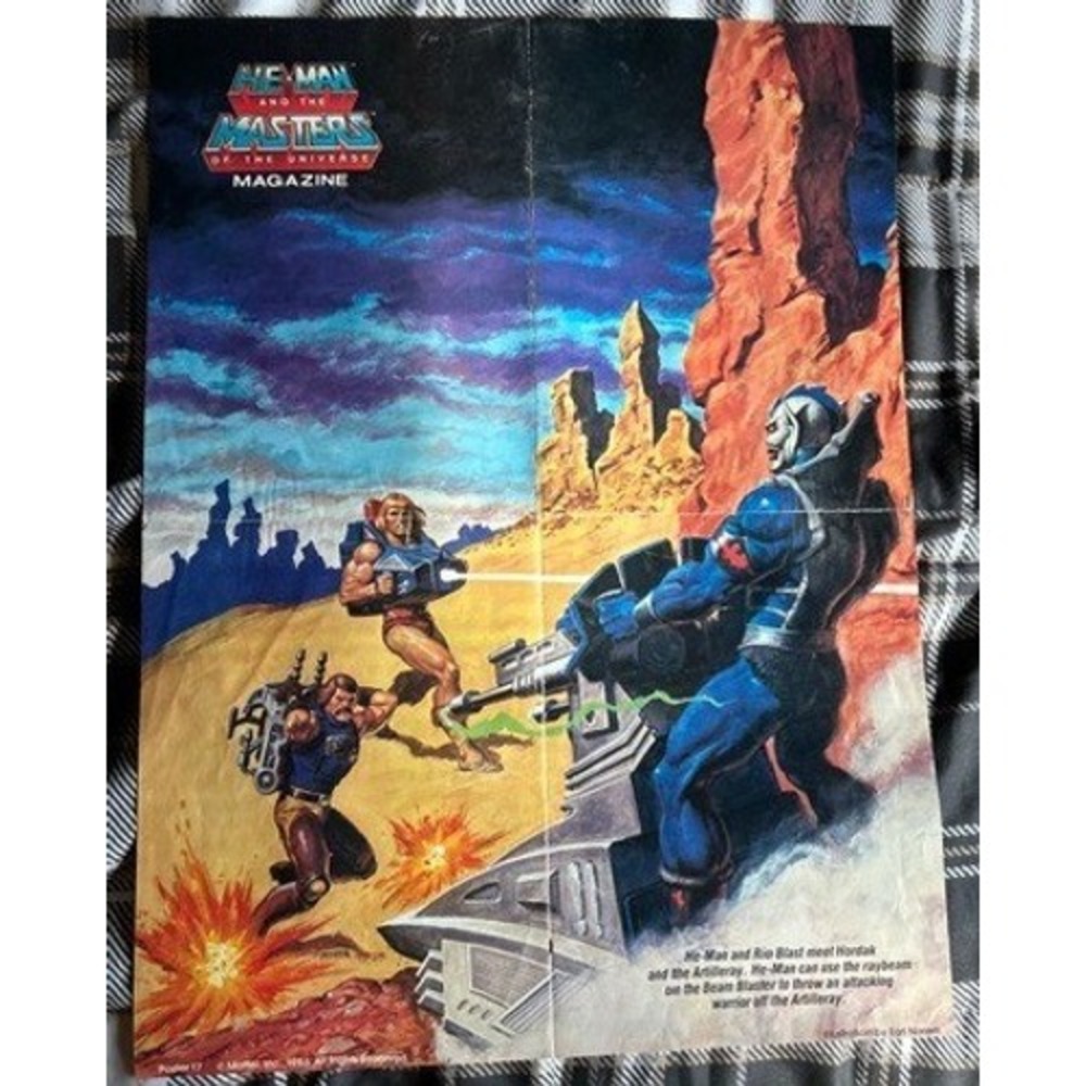 Vintage He-Man Masters of the Universe Magazine Comic Pages Raid Snake Mountain